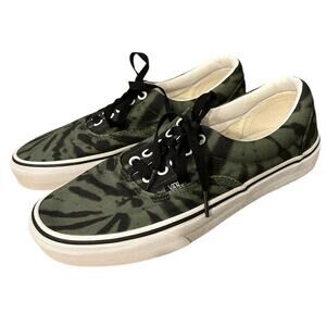VANS Era "Garden Tie Dye" Sneaker in Green and Black Men Size 7.5 Women's Size 9